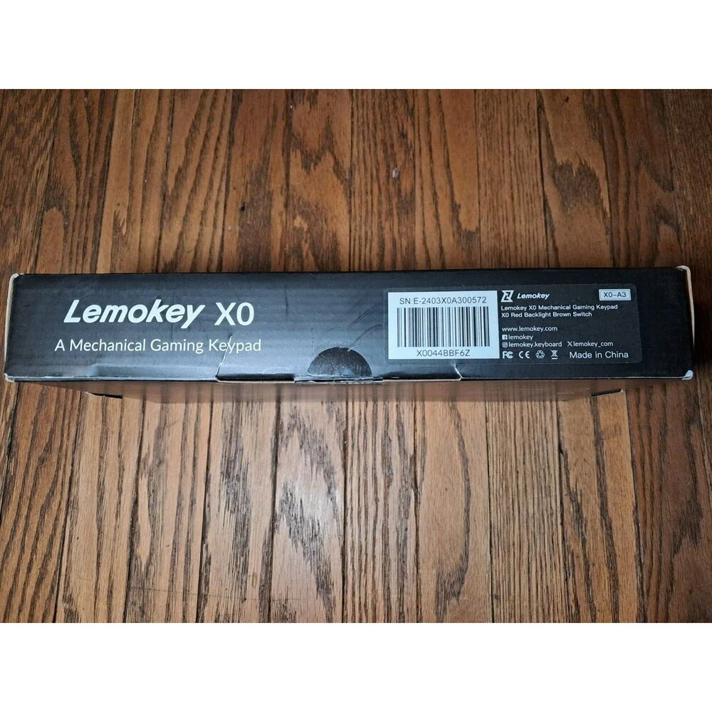 LEMOKEY X0 One Handed Gaming Keyboard, 35 Keys North-Facing Red Backlit Wired